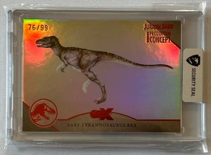 2025 SDCC CZX Cryptozoic Jurassic Park Concept BABY TYRANNOSAURUS REX 76/99 - Picture 1 of 2