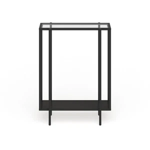 Vireo 22" Accent Table Blackened Bronze with Metal Shelf Mid-Century Modern - Picture 1 of 5