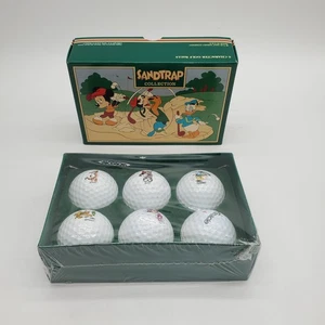 Vintage Disney Logo Pro Collection Sandtrap Golf Balls - Picture 1 of 8