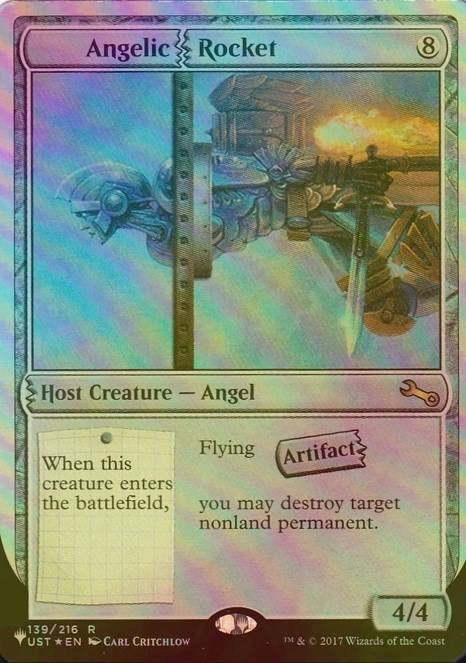 MTG FOIL FOIL Angelic Rocket English UST - Image 1 of 1