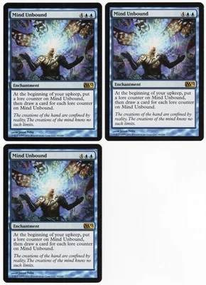 Mind Unbound x3 3x Core Set 2012 Blue Rare Enchantment MTG NM AZ1 - Image 1 of 2