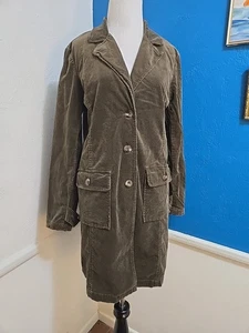 Vintage Jonathan Martin Long Blazer Gr. M Braun Cord Jacke EUC - Bild 1 von 12