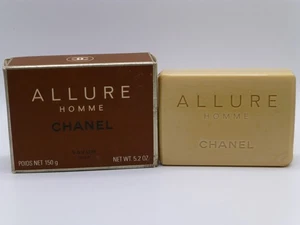 Chanel ALLURE HOMME Bath Soap 150g - New Sealed / Soap Slightly Dented / VINTAGE - Picture 1 of 4