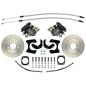 Kit de conversión de disco trasero Ford estilo antiguo con rotores estándar con cable de freno eléctrico - Imagen 1 de 9