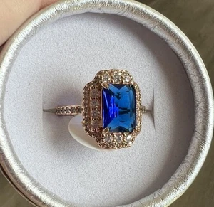 Bomb Party sapphire September Rose Gold ring size 7 RBP3011 - Picture 1 of 3