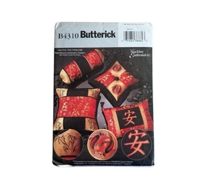 Butterick B3410 Creative Machine Embroidery Pillow Sewing Pattern UNCUT/NEW - Picture 1 of 4