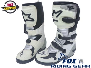 Alpinestars Tech 6s BLANCO PLATEADO Bota de Montar Motocross - JUVENTUD talla 4 - 3411-0106 - Imagen 1 de 12
