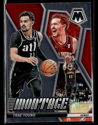 2023-24 Panini Mosaic Trae Young #9 Montage - Image 1 of 2
