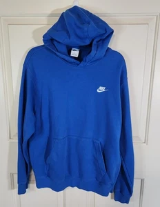 Nike Sportswear Club Fleece Hoodie Game Royal Blue Color Size Large - Picture 1 of 6