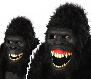 Goin Ape Gorilla Ani-Motion Mask deluxe Overhead Mask - Picture 1 of 1