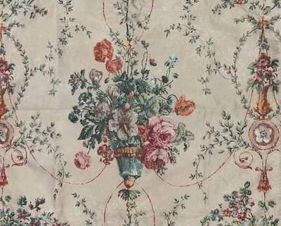NEW Ralph Lauren VILLANDRY FLORAL Cotton Designer Sateen Fabric Remnants Pieces - Image 1 of 2