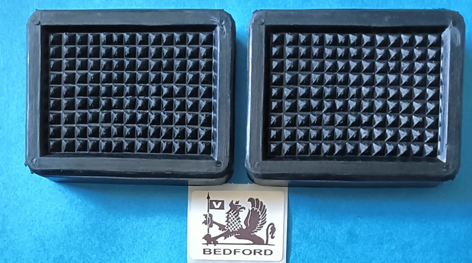 Bedford Truck KMO 1936 to 1952 models  pair Brake Clutch Pedal Rubber Pads A358 - Image 1 of 1