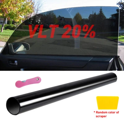 10ft Uncut Roll Window Tint Film 20% VLT 20" x 10'ft Feet Car Home Office Glass - Image 1 of 4
