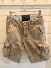 Abercrombie & Fitch Kids -Boys Size 10 Distressed Cargo Shorts Khaki Tan Uniform