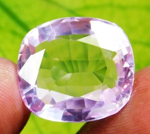 "Certified" 27.00 Ct Natural Brazilian Pink Morganite Cushion Cut Loose Gemstone - Picture 1 of 7