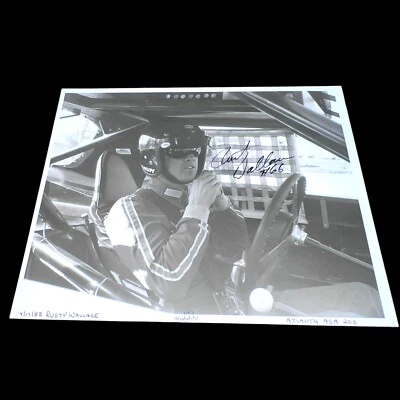 Rusty Wallace 1983 ATLANTA ASA 200 VINTAGE B&W signed 8x10 NASCAR photo RARE - Image 1 of 4