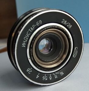 INDUSTAR-69 M39 mount 2.8/28mm MACRO Wide Angle Pancake Lens
