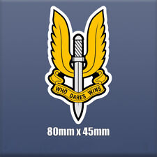 Naklejka SAS Odznaka Logo Winyl Armia bojowa żołnierz sas Wielka Brytania Special force S29