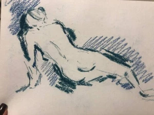 Drawing of a naked girl Body - Picture 1 of 3