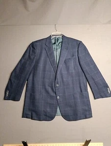 Blazer Ermenegildo Zegna Trofeo Cachemira Para Hombres 52R Blazer Azul Púrpura Usado en Excelente Condición 👌 - Imagen 1 de 18