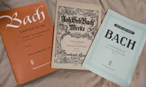 GREAT  Lot of 210 Breitkopf & Hartel piano vocal scores  to Bach Sacred Cantatas - Picture 1 of 2