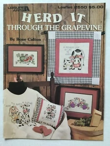Leisure Arts Herd It Through The Grapevine Rose Calton gezählt Kreuzstich 2550 - Bild 1 von 2