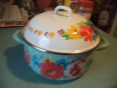 Pioneer Woman Breezy Blossom 4 Qt.. Dutch Oven With Lid - Image 1 of 4