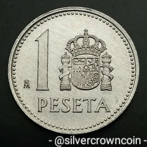 Spain 1 Peseta 1985. KM#821. One Dollar coin. Carlos l. - Picture 1 of 3