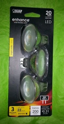 Feit Electric Enhance MR16 GU5.3 LED Bulb Bright White 20 Watt Equivalence - Image 1 of 3