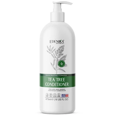 Edenika Tea Tree Conditioner - Invigorating & Nourishing for Scalp & Hair Health - Image 1 of 3