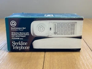 Teléfono Southwestern Bell Freedom de colección FC2544W elegante blanco en caja SIN PROBAR - Imagen 1 de 8