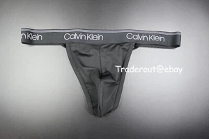 Calvin Klein CK Hombre Negro Microfibra Tanga Tanga Ropa Interior Talla S - Imagen 1 de 11