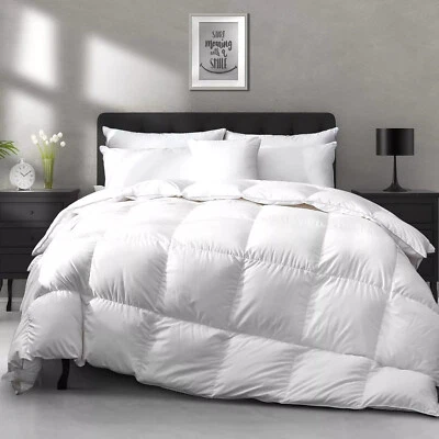 NORTHERN LUXE LUXURY QUALITY DUCK FEATHER & DOWN DUVET QUILT 13.5 & 15-TOG, 100% COTTON COVER