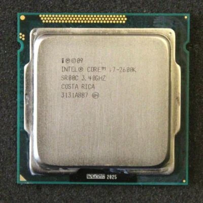 Intel Core i7-2600K 3.4 GHz 4 Cores (SR00C) 5 GT/s DMI LGA1155 CPU Processor - Image 1 of 4