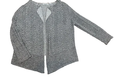 Eight Eight Eight Women Size Large Brown Long Sleeve Knit Open Cardigan Sweater - Image 1 of 4