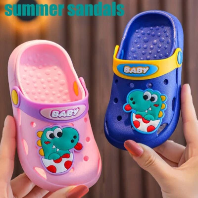 Summer School Beach Clogs For Boys Girls Kids Toddlers Pool Shoes Garden Sandals - Image 1 of 4