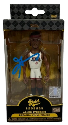 Allen Iverson autographed signed Gold Legends funko pop Philadelphia 76ers JSA - Image 1 of 2