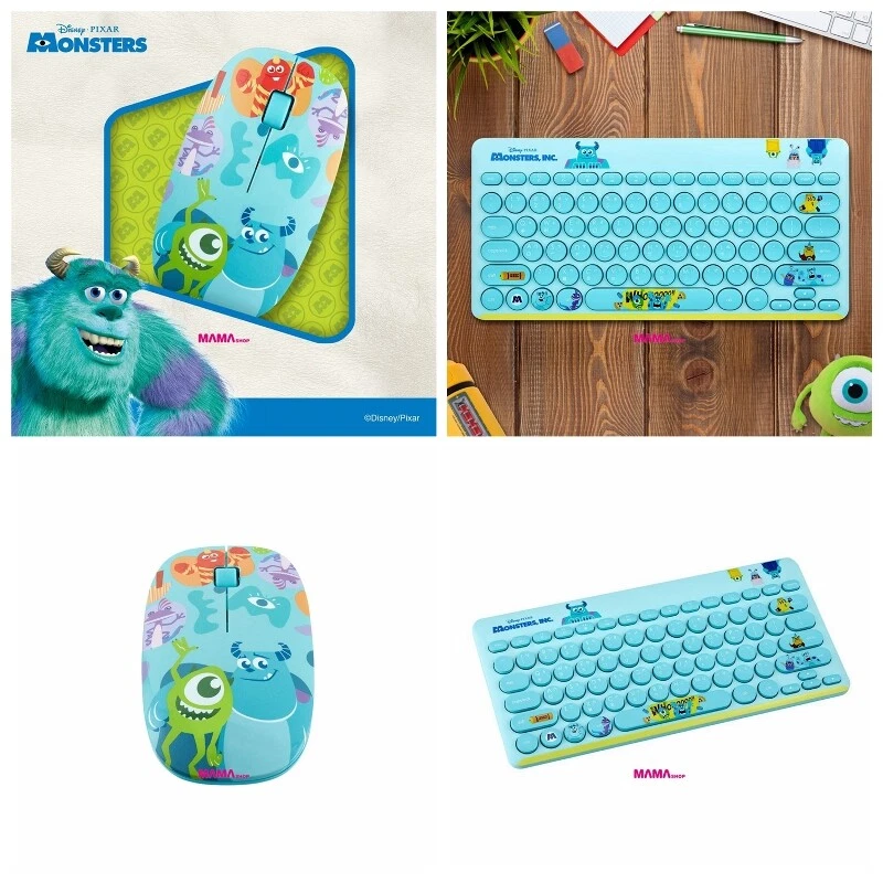 New infoThink Disney Pixar Monsters Inc Wireless Keyboard Wireless Optical Mouse - Image 1 of 1