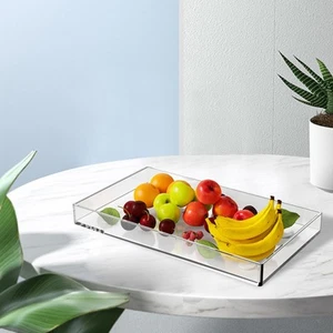 Klares Acryl-Tablett, einfaches, modernes Ablagefach für das Büro am Bett im - Bild 1 von 7
