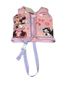 Disney Minnie Mouse Child's 20" Pink Fabric Swim Vest Age 1 Year Plus 40 LBs Max - Picture 1 of 3
