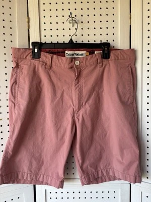 Pantalones Cortos Sastre Vintage Para Hombre Talla 36 Salmón Cintura Elástica Westport 9” Entrepierna Chino Foto 1 de 4