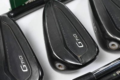Ping G710 Irons / 4-PW+SW / Stiff Flex Ping AWT 2.0 Shafts - Image 1 of 4