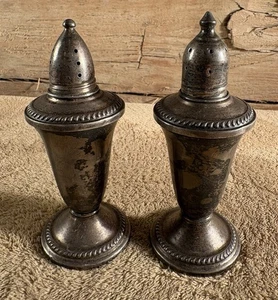Vintage Duchin Creation gewichtete Sterlingsilber Salz & Pfefferstreuer - Bild 1 von 13