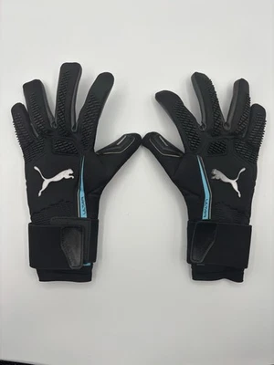 Guantes de portero híbridos Puma ULTRA Ultimate talla 8 negros/aqua $150 nuevos con caja Foto 1 de 4
