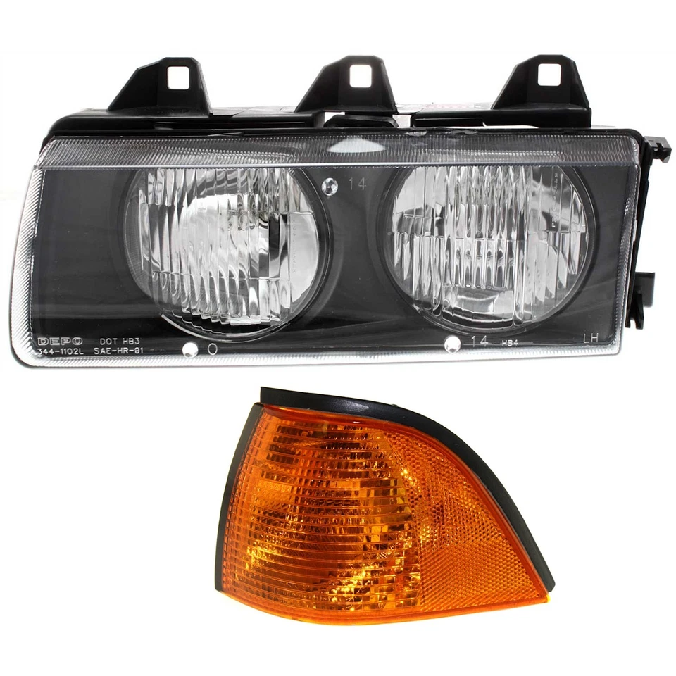 Kit de faros para BMW 318i 1992-1999 lado del conductor convertible de 2 puertas Foto 1 de 4