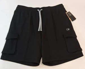 2XL AND 1 AND1 Basketball Short 10" Cargo Shorts Men Large Black Sweatpant Short - Picture 1 of 5