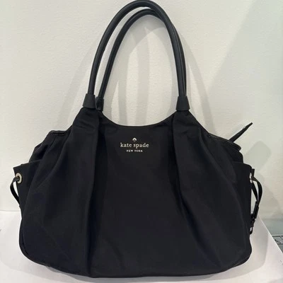 Kate Spade Chelsea Large Baby Diaper Bag Tote in Black with Changing Pad - Image 1 of 4