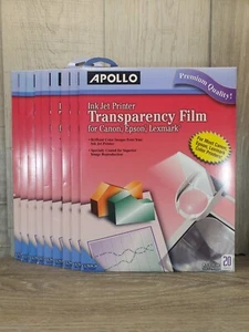 APOLLO Transparency Film Canon Epson Lexmark 180 Sheets CG7039-20 FREE SHIPPING - Picture 1 of 3