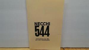 Necchi 544 Sewing Machine Instruction Manual