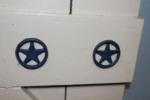 Unusual cut out star, circle clavos,accents for woodworkiing projects  2-1/8" - Picture 1 of 12